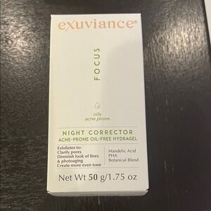 Exuviance Night Corrector Oil-Free Hydragel New 50g NIB
